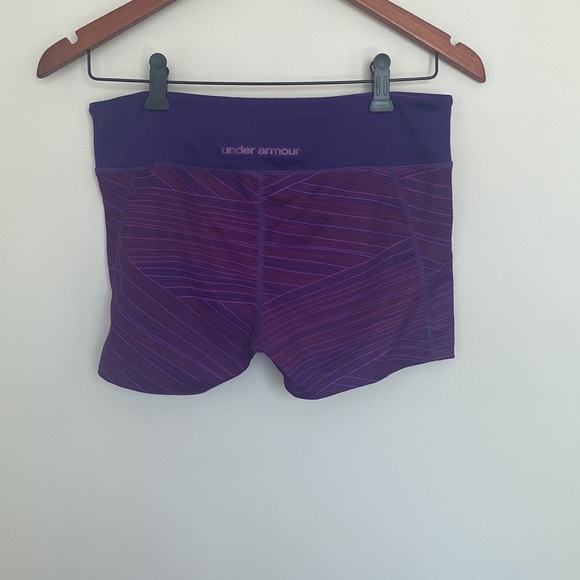 Purple Under Armour Spandex Shorts, six M - Performance and Style! 💜 - Picture 2 of 3
